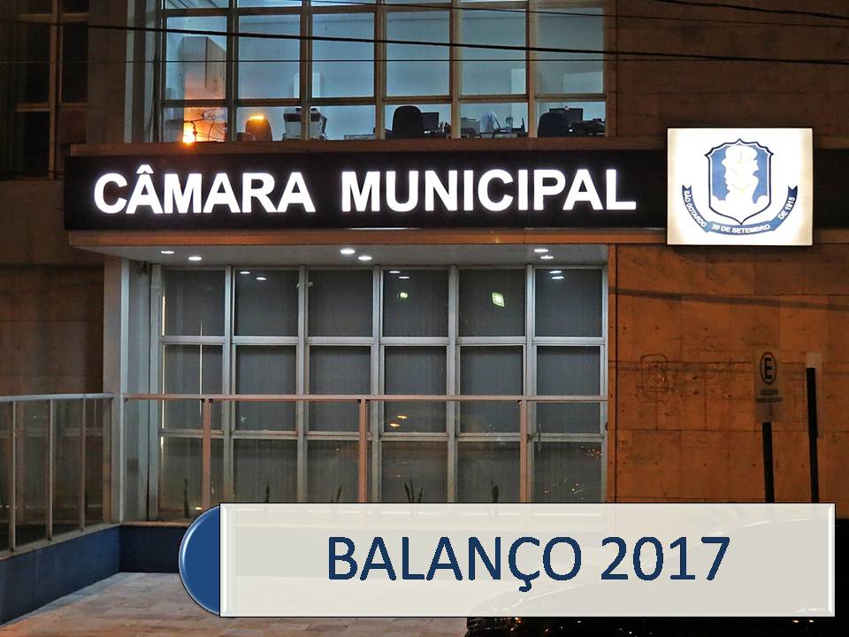 Câmara Municipal De São Gotardo faz um balanço do trabalho realizado em 2017