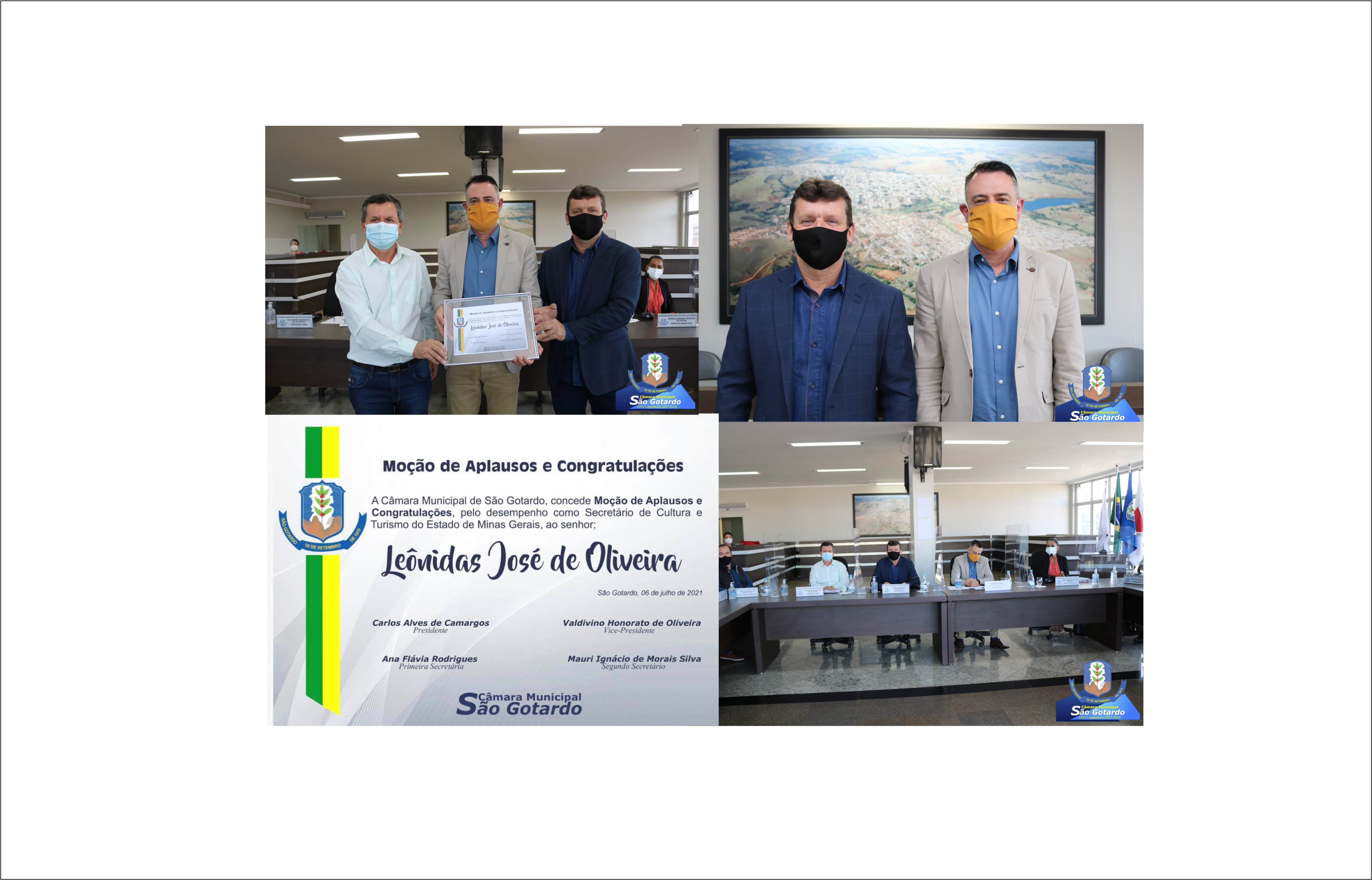 CÂMARA MUNICIPAL DE SÃO GOTARDO PRESTA HOMENAGEM AO SECRETÁRIO DE ESTADO DE CULTURA E TURISMO DE MINAS GERAIS