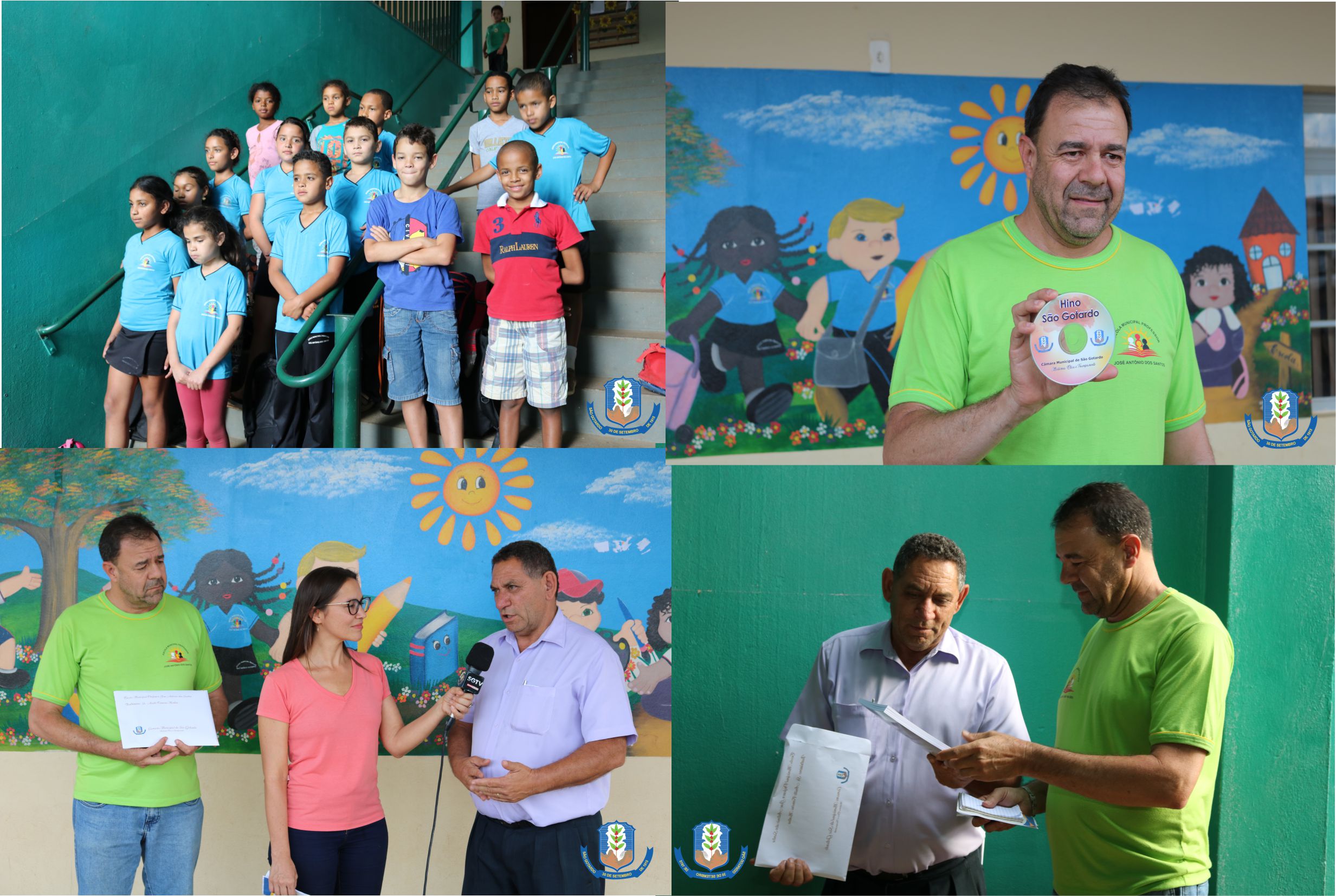 CÂMARA MUNICIPAL FAZ ENTREGA DE HINO A SÃO GOTARDO PARA INSTITUIÇÕES DE ENSINO DE NOSSA CIDADE