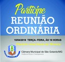 REUNIÃO ORDINÁRIA REUNIÃO ORDINÁRIA